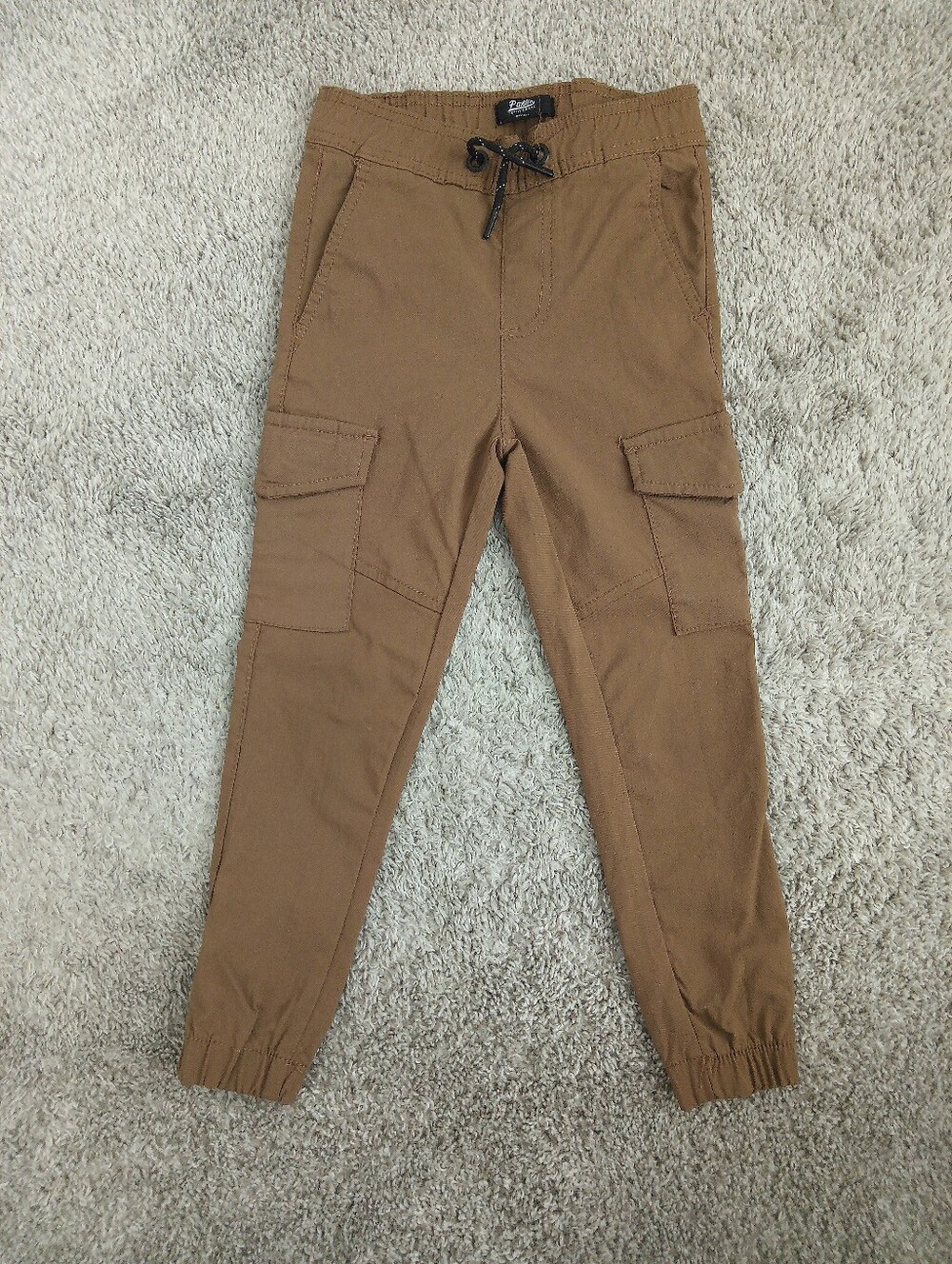 Toddler Boy Brown Cargo Jogger Pants - Size 5T
